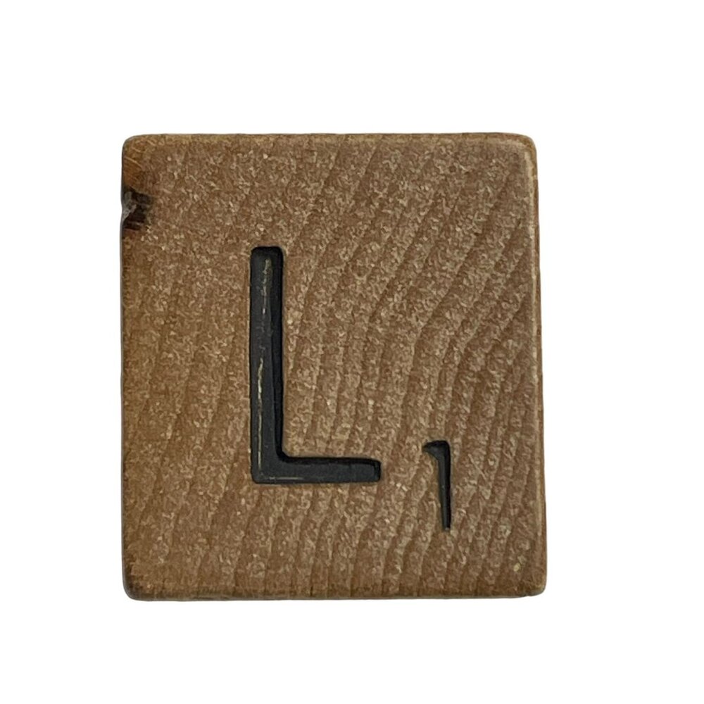 Scrabble Game Piece Letter L Replacement Wood Tile Genuine Standard Edition mq D